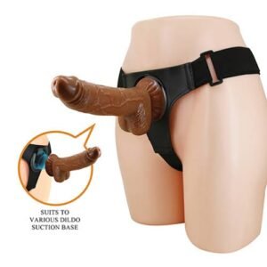 Chocolate Strap On Dildo / Men & Women / Dildo With Strap On Brown